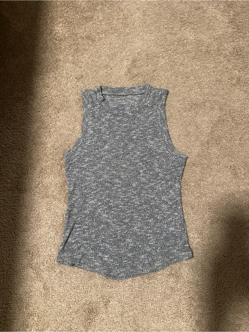 American Eagle Outfitters Heather Gray Sleeveless Knit Tank